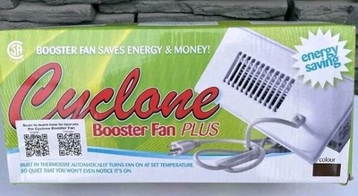 Cyclone Booster Fan Plus In Brown  for vents 3" x 10" and 4" x 10" NEW  - Image 1 of 2