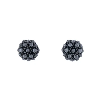 TO LIST  David Yurman Hematite Osetra Stud Sterling Silver Earrings 925 - Image 1 of 4