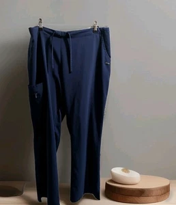 Pantalone Jockey Scrub Lab Blu Navy 4 tasche Large Petite Ottimo! - Foto 1 di 7