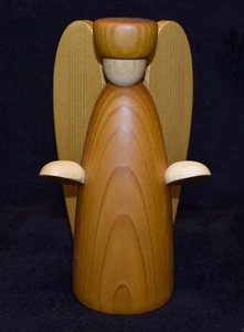 Björn Köhler Krippe Verkündungsengel 16cm gelb Erzgebirge Holzfigur - Bild 1 von 3