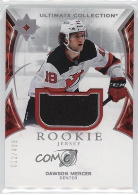 2021 Upper Deck Ultimate Collection Rookies Jersey /499 Dawson Mercer Rookie RC - Image 1 of 2