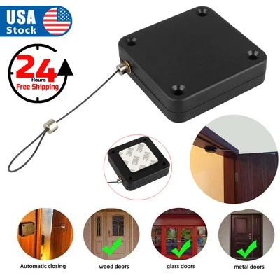 Cierre de puerta con sensor automático sin perforaciones, cierre automático para puertas de oficina en casa Foto 1 de 4