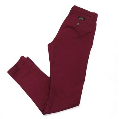 Calça chino skinny Banana Republic Fulton Borgonha tamanho 29x32 - Imagem 1 de 4