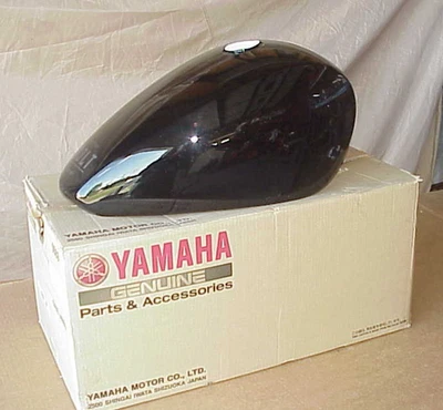 NEW YAMAHA BOLT OEM FUEL TANK  BP6-Y2410-01-02 Black w/dents - Image 1 of 4