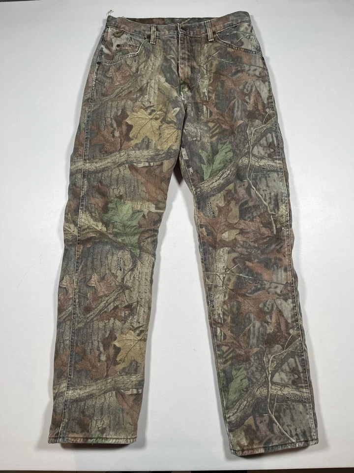 Pantalones de mezclilla Advantage Timber camuflados para hombre 32x34 marrón verde aislados Foto 1 de 4