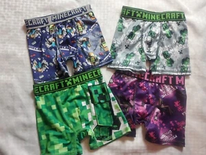 Mine Craft 4 Pack Boys Boxer Briefs New No Packaging Size 4 - Picture 1 of 3