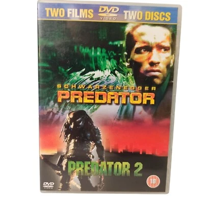 Predator 1 2 DVD Action Adventure Military Alien Chase Survival Hunter R2 VGC - Image 1 of 4