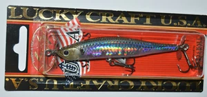 lucky craft screw pointer 90 spinbait spybait sinking 3.5" ms ghost minnow - Picture 1 of 2