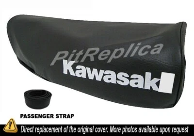 KAWASAKI KE100 KE 100 1982-2001 *GRIS OSCURO* FUNDA ASIENTO CON CORREA [OSVS] Foto 1 de 4