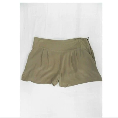 Pantalones cortos de vestir Kensie para mujer 6 beige arenoso cremallera lateral rayón Foto 1 de 2