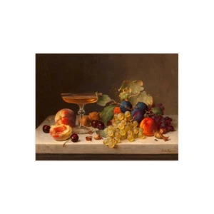 Leinwanddruck Papier Poster oder Gemälde Emilie Preyer Stillleben mit Sommer - Bild 1 von 2