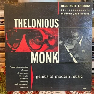 THELONIOUS MONK Genius of Modern Music BLUE NOTE BLP 5002 Mono Ear Vinyl Record - Picture 1 of 12