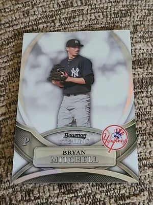 Bryan Mitchell 2010 Bowman Sterling Prospect Refractor Baseball Card NM/MT /199 - Image 1 of 2