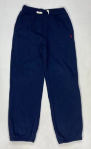 Polo Ralph Lauren Fleece Sweatpants Boys Size 8 Small Blue Pony Red - Picture 1 of 7
