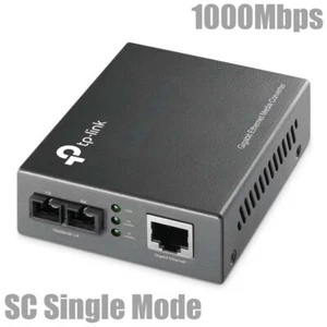 1000Mbps Gigabit Ethernet to SC Single Mode Fiber Optic Media Converter 15km - Picture 1 of 1