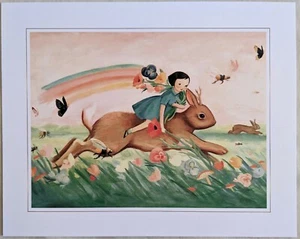 DREAM WORLD Emily Winfield Martin JACKALOPE DREAM impresión artística 2018 decoración 8" X 10" - Imagen 1 de 3