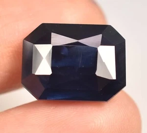 12.90 Ct Natural Certified  Blue Sapphire Unheated Stunning Loose Gemstone - Picture 1 of 7