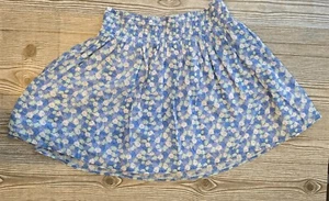 Old Navy babyblauer Rock mit Blumenmuster Größe M - Bild 1 von 5