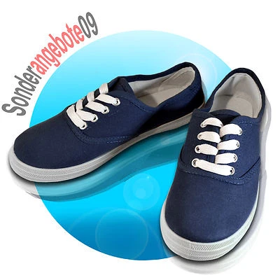 Damen Scandi Sportschuhe Runners Freizeitschuhe Turnschuhe Turn Low navy blau