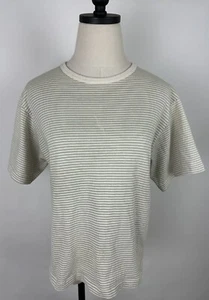 Camiseta a Rayas Vintage Años 80 90 REPÚBLICA BANANA MUJER M Marfil Caqui Beige Boho - Imagen 1 de 13