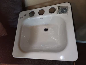 Kohler K-2890-8U-0 Tahoe Lavabo da Bagno Sottopiano in Ghisa 20” in Bianco Nuovo - Foto 1 di 8