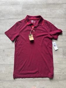 Timberland Men's Polo Small Slim Fit Purple 100% Cotton - Picture 1 of 7