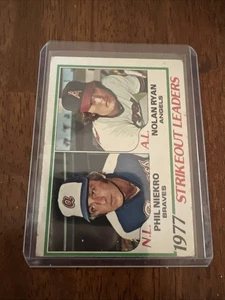 1978 Topps Phil Niekro/Nolan Ryan Baseball Card #206 Ex. Nw - Picture 1 of 4