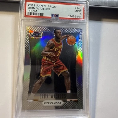 Baloncesto Panini Prizm Dion Waiters #242 2012 plateado novato radiocontrol PSA 9 como nuevo Foto 1 de 2
