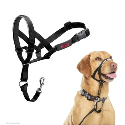 HALTI Headcollar - Para evitar que tu perro tire de la correa. Ajustable, Reflectante... Foto 1 de 4
