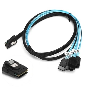 Mini SAS 36Pin Male SFF‑8087 To 4 7Pin Female Cable Mini SAS Host Intern FY - Afbeelding 1 van 22