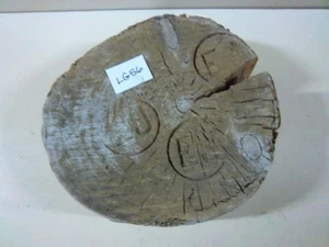 Logging/Lumbering Wood Log End with Stamped Insignia EJ~ Bay City, Mich~LG56 - Picture 1 of 5