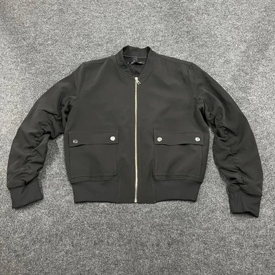 Chaqueta Bomber Mujer WHITE HOUSE BLACK MARKET Talla S Negra Foto 1 de 4