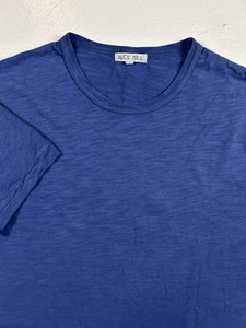 Alex Mill Men's L Standard T Shirt Slub Cotton Washed Color Blue Size LARGE - Picture 1 of 7