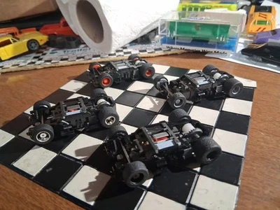 (4) CHASIS TYCO 440 X2 PAN ANCHO 1- CROMO,1- ROJO,1- GRIS,1-NEGRO N.O.S. SHI GRATIS Foto 1 de 4