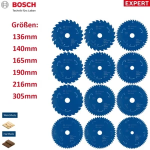 Bosch Sägeblatt Kreissägeblatt EXPERT - für Holz - für Akkusägen Ø 136 - 305mm - Bild 1 von 16