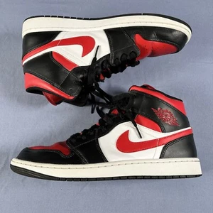 Nike Air Jordan 1 Mid Gym Rot Herren Größe 12 Basketball Turnschuhe Schuhe 554724-079 - Bild 1 von 6