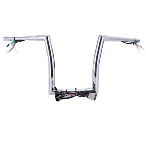 Manillar personalizado Road Glide precableado de 12"" para Harley FLTR 2008-2013 cromado 1,5" - Imagen 1 de 6