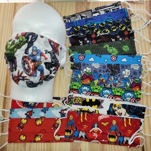 Superhelden-Gesichtsmaske | 100 % Baumwolle | verstellbar | maschinenwaschbar-trocknungsbar - Bild 1 von 45