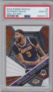 2019-20 Mosaic Anthony Davis Will To Win #6 PSA 10 Gem Mint Insert Lakers - Picture 1 of 2