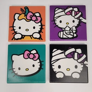 Juego de 4 posavasos de cerámica para bebidas Sanrio Hello Kitty Halloween 2024 calabaza momia - Imagen 1 de 10