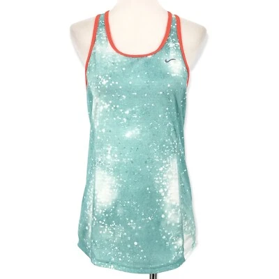 Camiseta sin mangas Nike para mujer pequeña verde Dri-Fit sin mangas ligera para correr Foto 1 de 4