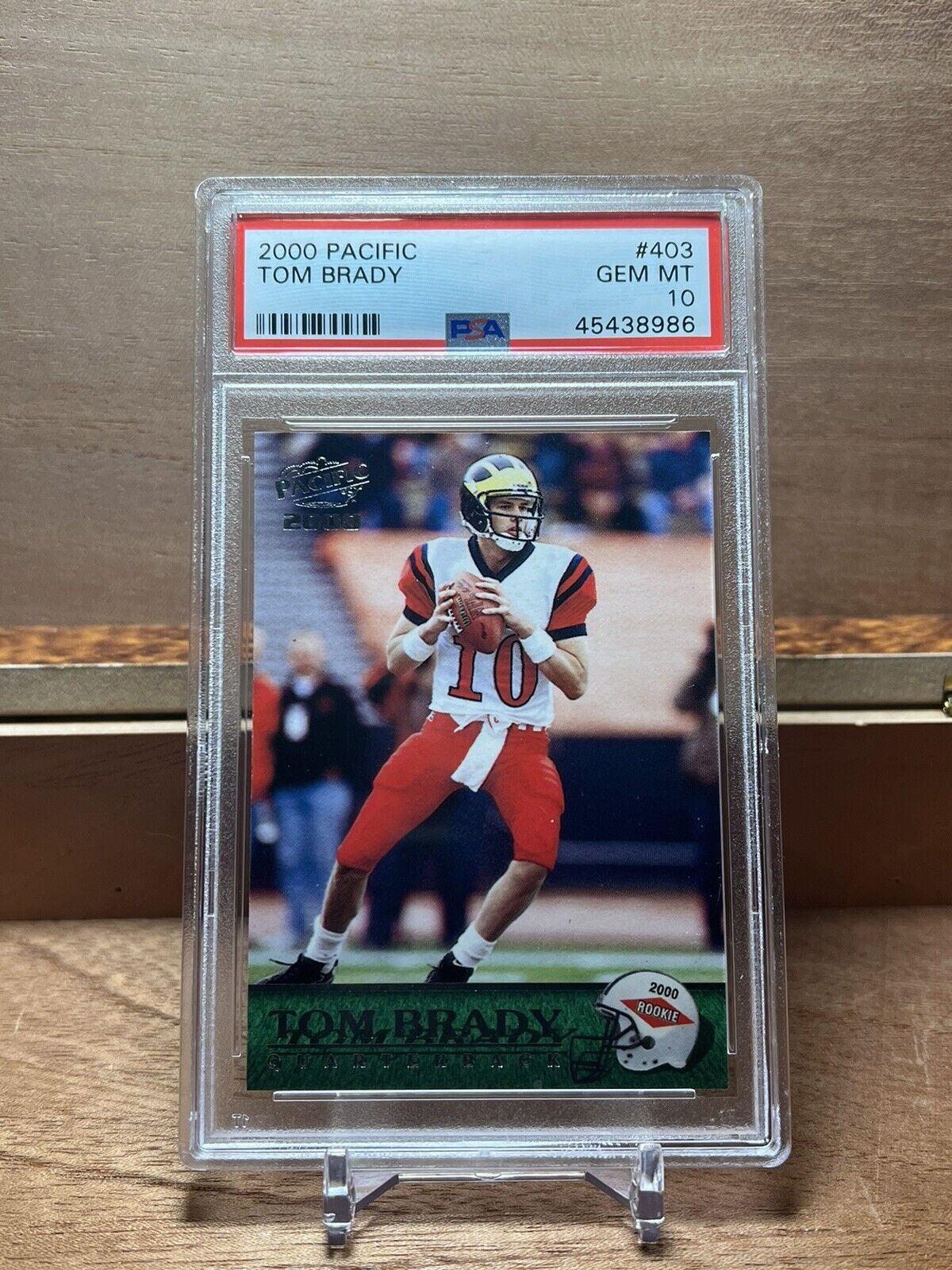 Tom Brady 2000 Pacific #403 PSA 10 GEM MINT Rookie Card RC