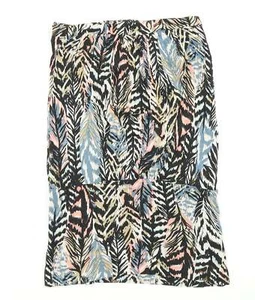 H&M Womens Blue Animal Viscose Blend T-Shirt Size XS Sweetheart - Bandeau - Picture 1 of 12