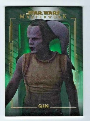 2020 STAR WARS MASTERWORK #16 QUIN #/99 GREEN #18/99 THE MANDALORIAN - Image 1 of 2