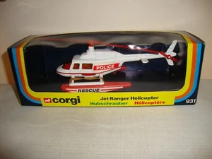 CORGI 931 POLICE JET RANGER HELICOPTER - VN MINT in original BOX - Picture 1 of 13