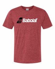 Babolat Tennis T-Shirt Polyester Graphite Red Large