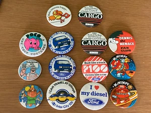 21 insignias vintage - años 80/90 - Quosh, Wimpy, Dennis Menace, Tonibell, FORD... - Imagen 1 de 2