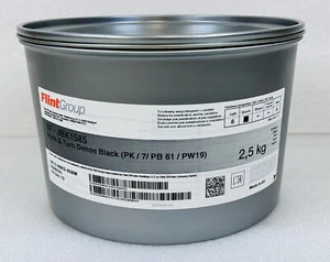 FLINT GROUP **DENSE BLACK** WORK & TURN OFFSET PRINTING INK 5.5 LBS / 2.5 KG - Picture 1 of 4