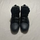 Aldo Mens Black Esal Studded Spiked High Top Strappy Sneakers Size 9