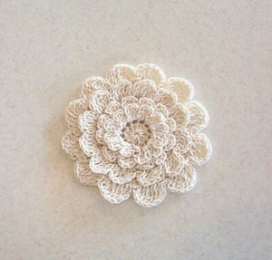 Aplique de colcha cruda de 4 capas con flor de mamá costura mediana para acolchado - Imagen 1 de 2